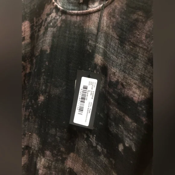 R13 bleached-effect midi shift dress Medium - Picture 5 of 5